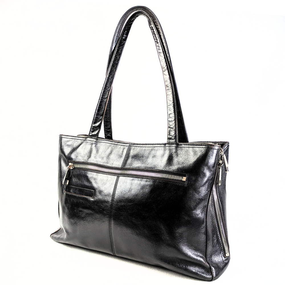 Hobo Black Genuine Leather Tote Bag